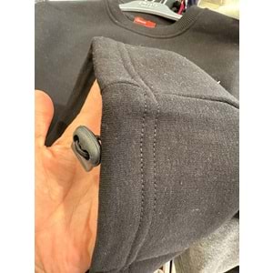 124247 ÇOCUK KOLU APLİKELİ İÇİ ŞARDONLU OVERSİZE SWEAT