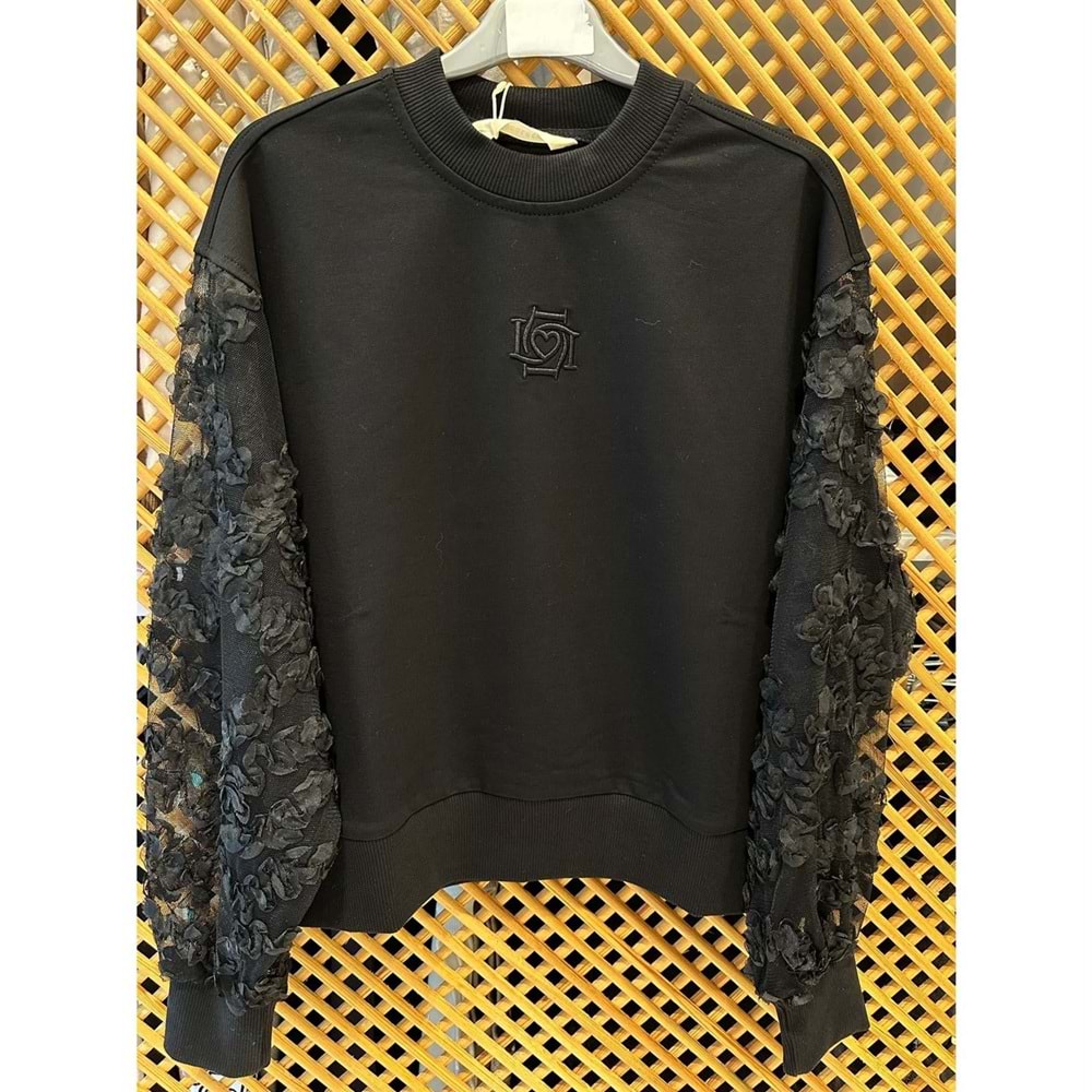 7965 ÇOCUK KOLLARI TÜLLÜ SWEAT