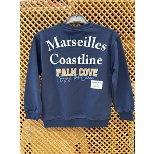 4099 ÇOCUK SIRTI VE ÖNÜ BASKILI SWEAT