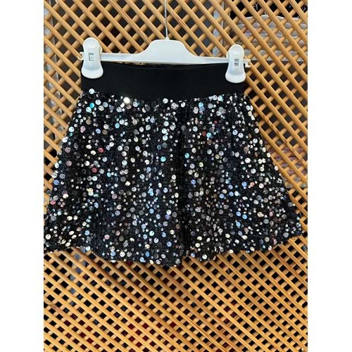 4955 ÇOCUK İÇİ PAMUK PENYE TAYTLI PUL PAYETLİ ETEK