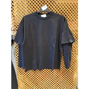 225275 ÇOCUK ÇİFT KOLLU SWEAT SİYAH