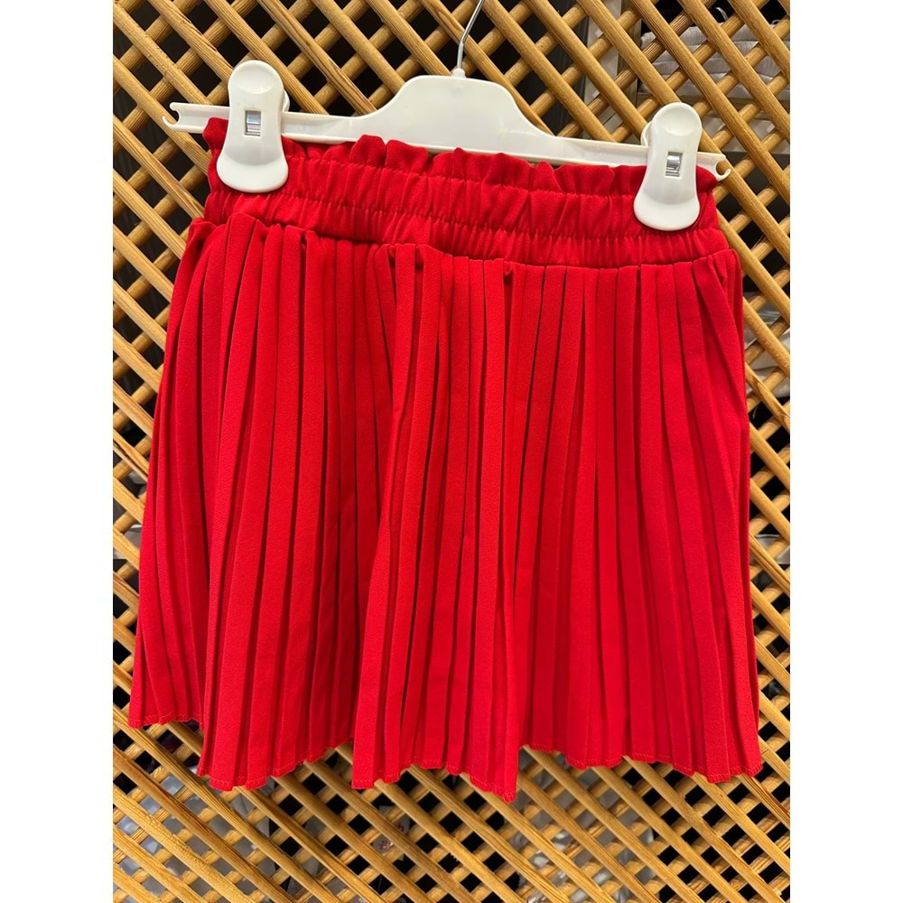 4621 ÇOCUK PAMUKLU KUMAŞ BELİ LASTİKLİ PİLİSELİ ETEK