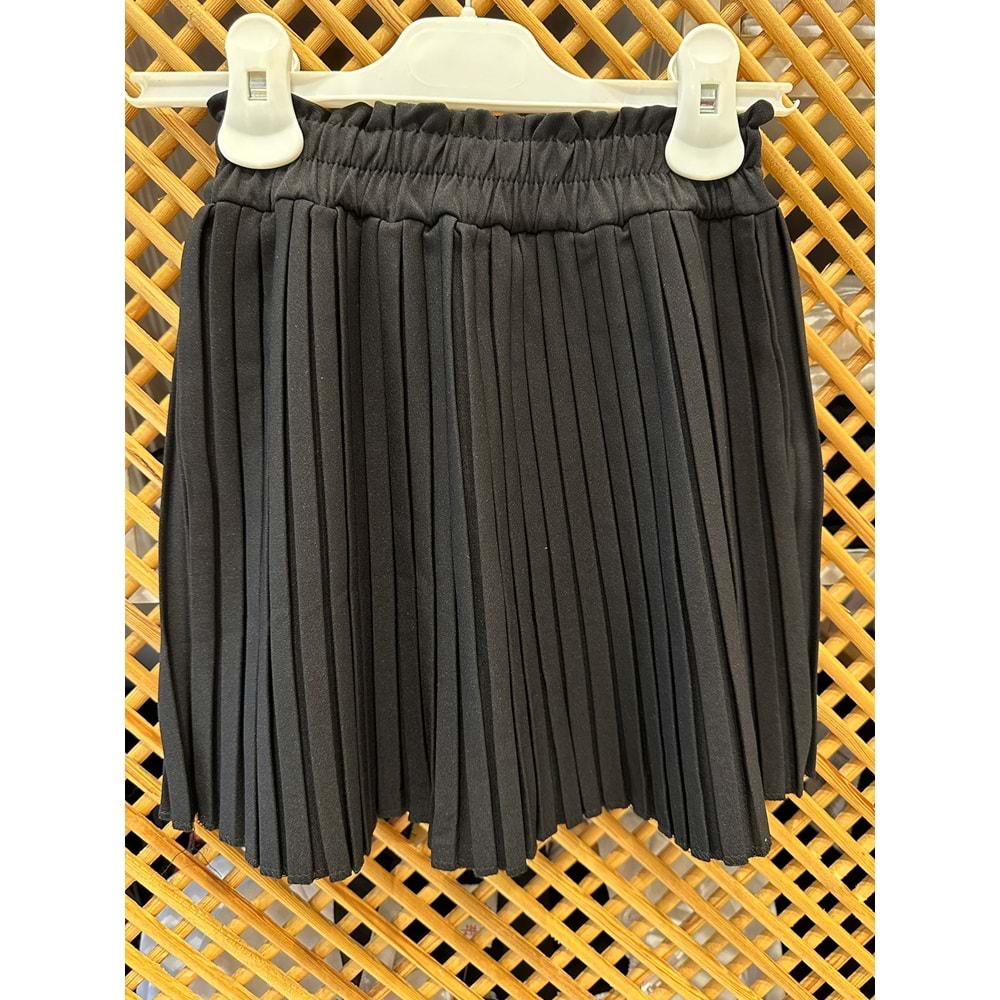 4621 ÇOCUK PAMUKLU KUMAŞ BELİ LASTİKLİ PİLİSELİ ETEK