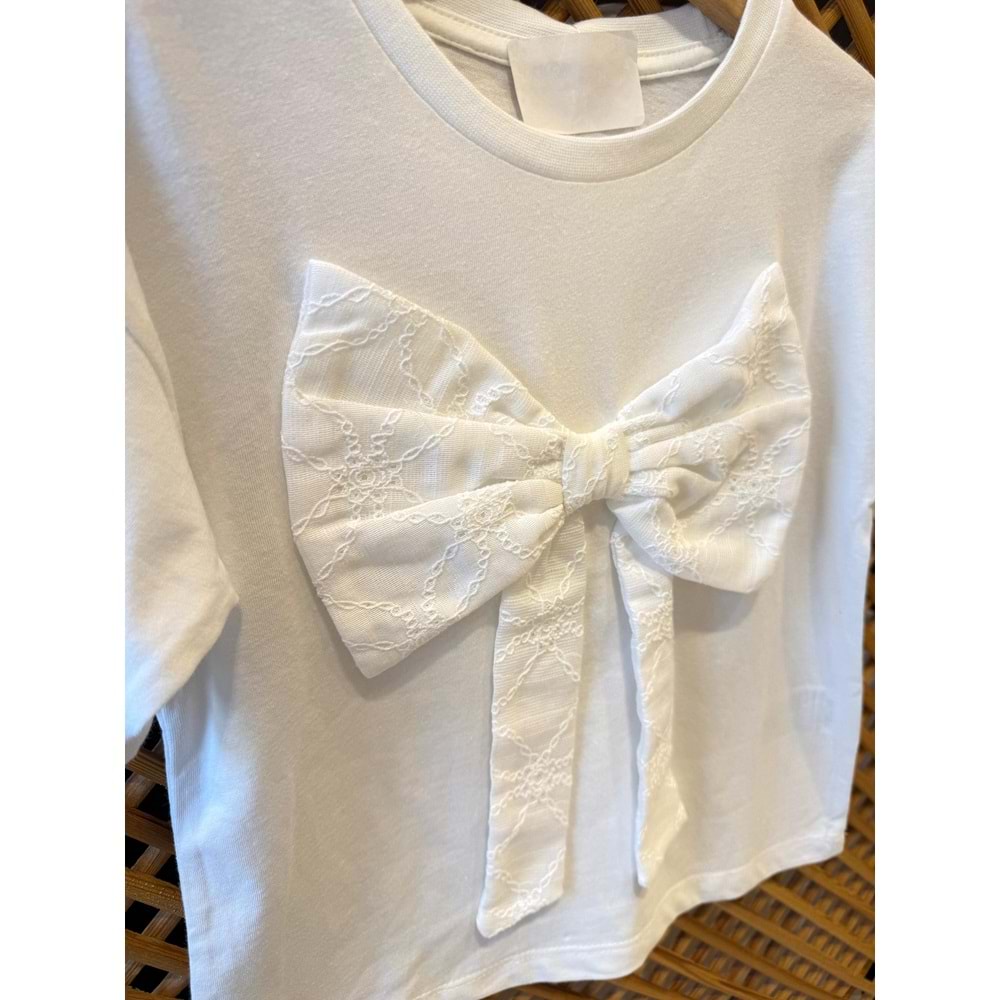 75463 ÇOCUK ÖNÜ FİSTO FİYONK DETAYLI TİŞÖRT