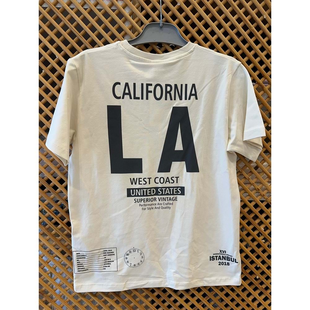 4166 ÇOCUK ÖNÜ VE SIRTI BASKILI TİŞÖRT