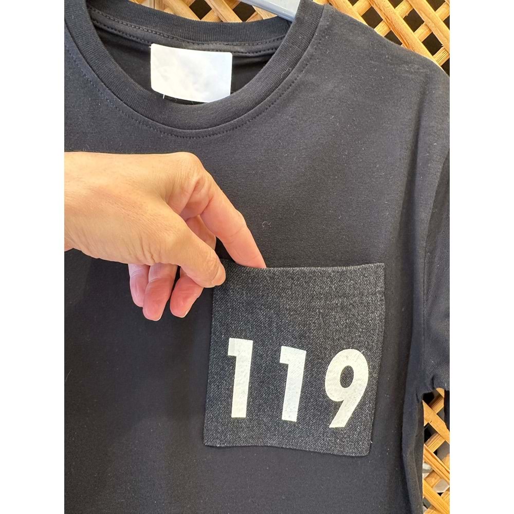 4166 ÇOCUK ÖNÜ VE SIRTI BASKILI TİŞÖRT