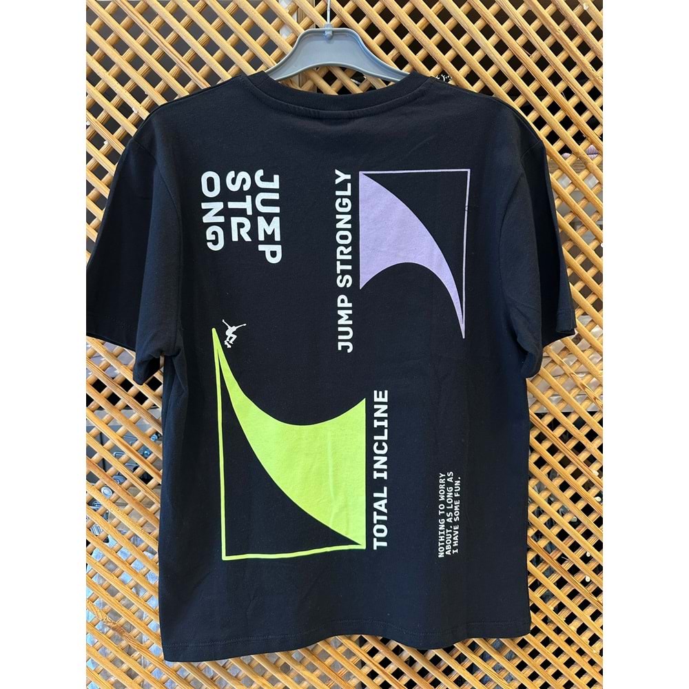 7642 ÇOCUK ÖNÜ VE SIRTI BASKILI TİŞÖRT