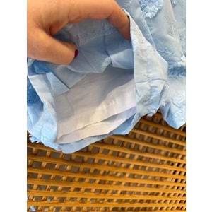 2327 ÇOCUK ÜÇ BOYUTLU KUMAŞ PİLELİ ARKA BEL LASTİKLİ ŞORT