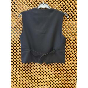 LKS607 ÇOCUK PAMUKLU KUMAŞ SPOR KESİM SLİM FİT YELEK