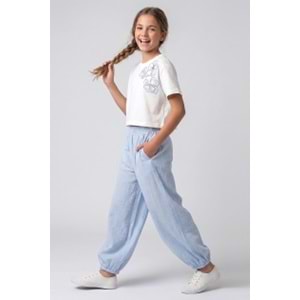9978 ÇOCUK BELİ LASTİKLİ BLOOMER PANTOLON