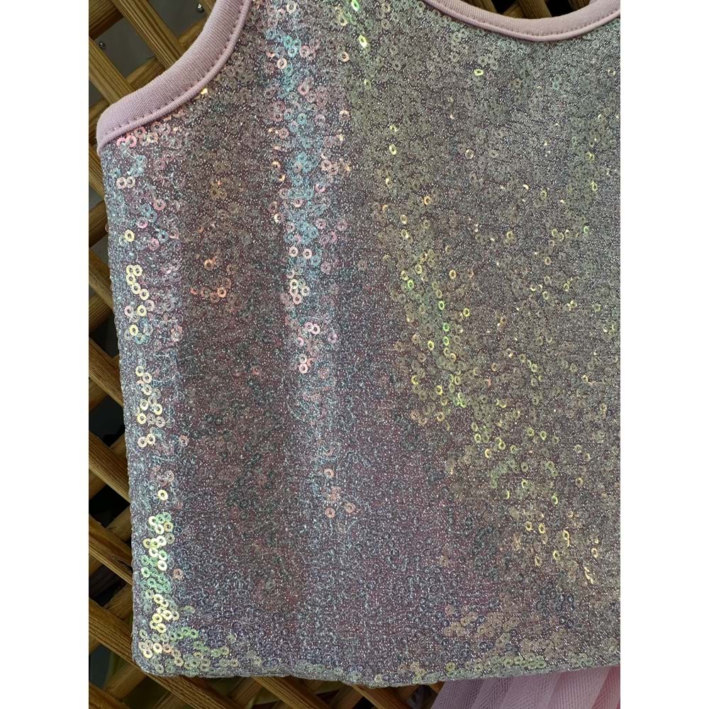 11515 ÇOCUK PAYETLİ CROP PAMUK PENYE TAYTLI PRENSES TÜTÜ TAKIM