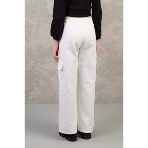 0207 BELİ LASTİKLİ KARGO CEPLİ GABARDİN PANTOLON