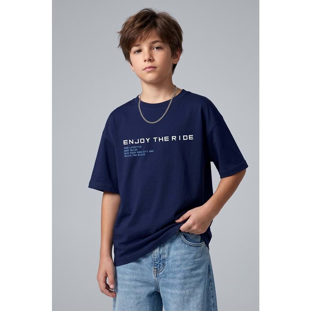 7775 ÇOCUK SIRT BASKILI TİŞÖRT