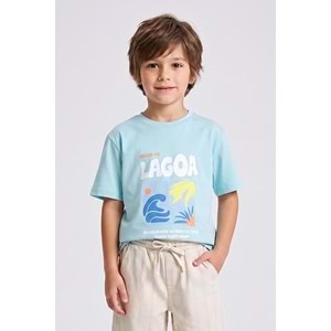 7764 ÇOCUK ÖNÜ BASKILI TİŞÖRT